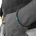 Turquoise Metal Bracelet (7.75"L)