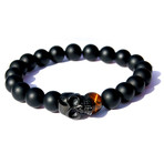 Diamond Skull Bracelet (Length: 6.5”)