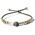 Leather Skull Bracelet