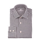 Donald Gingham Button-Up Shirt // Black + White (S)