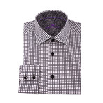 Penny Microdiamond Button-Up Shirt // Black (XL)
