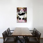 Panda with Guns Graffiti Background (26"W x 18"H x 0.75"D)