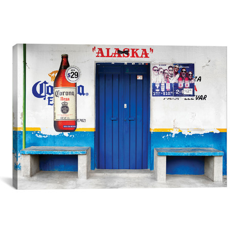 `Alaska` Blue Bar (18"W x 26"H x 0.75"D)