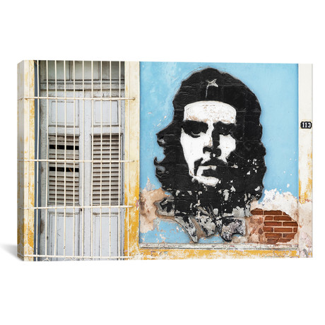 Cuba Fuerte Collection - Che Guevara Mural V (18"W x 26"H x 0.75"D)