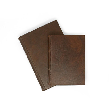 2018 Leather Day Planner  // Refillable // Classic Brown (5"L x 7"W)
