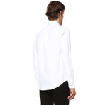 Kenzo Tiger Crest Dress Shirt // White (L)