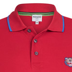 Kenzo Tiger Short Sleeve Polo // Red (2XL)