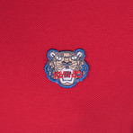 Kenzo Tiger Short Sleeve Polo // Red (XL)