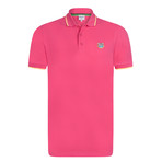 Kenzo Tiger Short Sleeve Polo // Pink (S)