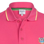 Kenzo Tiger Short Sleeve Polo // Pink (XL)