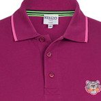 Kenzo Tiger Short Sleeve Polo // Purple (M)