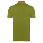 Kenzo Tiger Short Sleeve Polo // Olive Green (2XL)