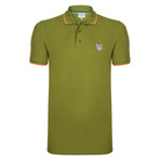 Kenzo Tiger Short Sleeve Polo // Olive Green (XL)