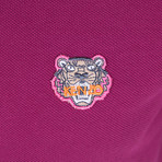 Kenzo Tiger Short Sleeve Polo // Purple (2XL)