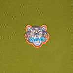Kenzo Tiger Short Sleeve Polo // Olive Green (M)