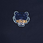 Kenzo Tiger Crest Dress Shirt // Navy Blue (XL)