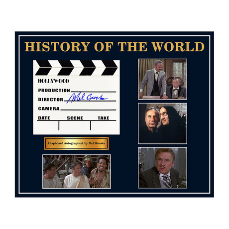 Signed Clapboard // History Of The World
