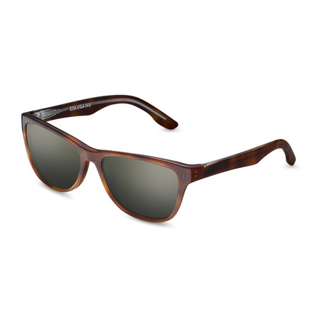 Unisex Standard Sunglasses // Tortoise + Green + Gray