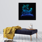 Neptune // Stretched Canvas (16"W x 16"H)