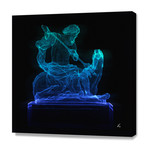 Neptune // Stretched Canvas (16"W x 16"H)