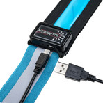 LED Reflective Belt // Blue