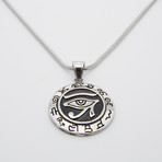 Eye Of Horus Pendant + Necklace // Silver