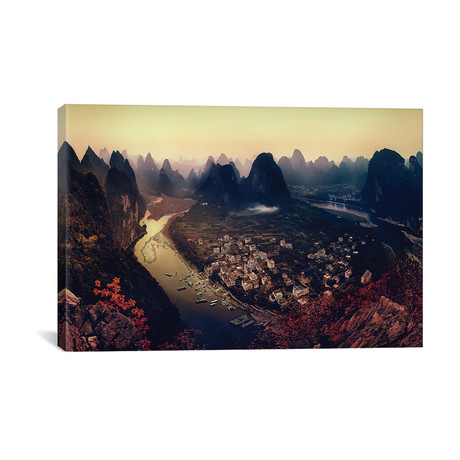 Karst Mountains, Guangxi Zhuang, China // Clemens Geiger (26"W x 18"H x 0.75"D)
