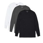 Long-Sleeve T-Shirt // Assorted // Pack of 3 (L)