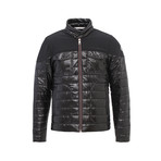 Moncler // Mixed Texture Patch Pocket Puffer // Black (L)