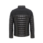 Moncler // Mixed Texture Patch Pocket Puffer // Black (L)