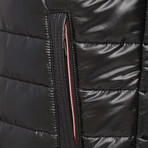 Moncler // Mixed Texture Patch Pocket Puffer // Black (L)