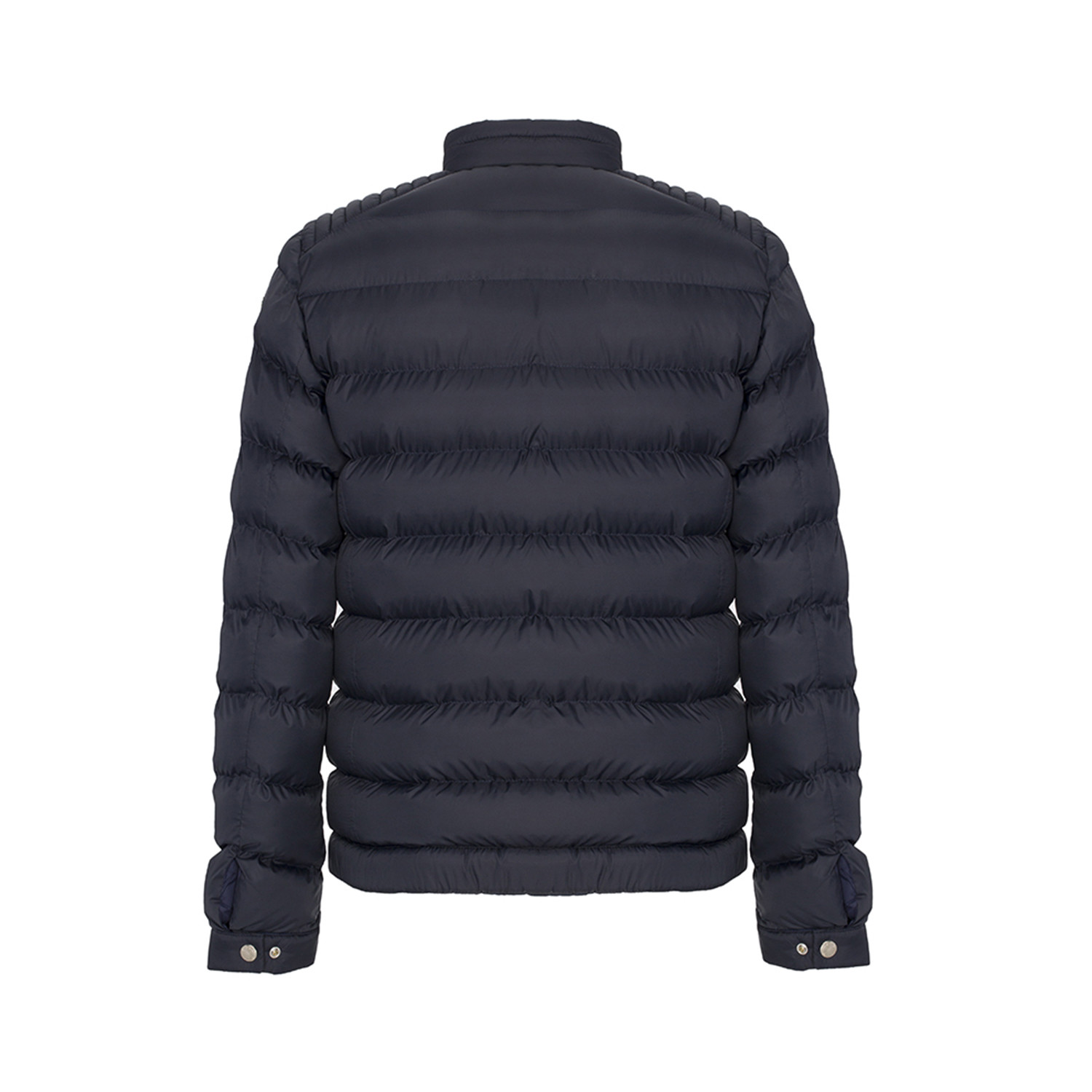 Prada // Ribbed Shoulder Zip-Up Puffer // Black (S) - Canada Goose ...