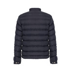 Prada // Ribbed Shoulder Zip-Up Puffer // Black (L)