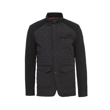 Prada // Quilted Military Coat // Black (S)