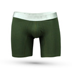 Cotton Spandex Boxer // Military Green (S)