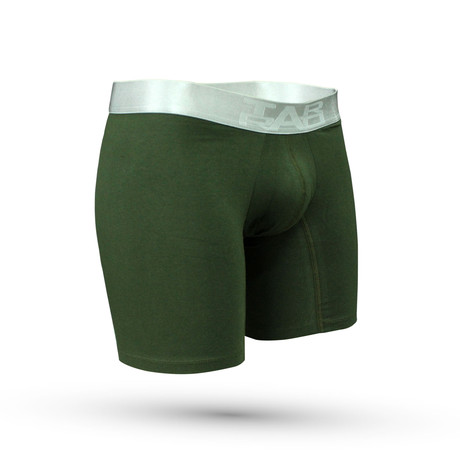 Cotton Spandex Boxer // Military Green (S)
