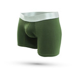 Corto Cotton Spandex Boxer // Military Green (L)