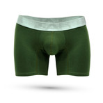 Corto Cotton Spandex Boxer // Military Green (L)