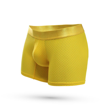 Malla Microfiber Boxer Mesh // Yellow (S)