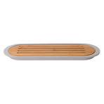 Bamboo Baguette Cutting Board + Tray