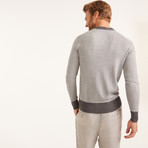 Wool Cardigan V-Neck // Light Gray (XL)