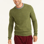 Wool Pullover Round Neck // Green (XL)