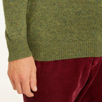 Wool Pullover Round Neck // Green (S)