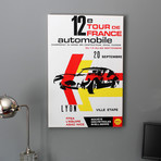 12th Tour de France 1963 Automobile Advertisement (18"W x 24"L x 1.625"D)