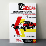 12th Tour de France 1963 Automobile Advertisement (18"W x 24"L x 1.625"D)