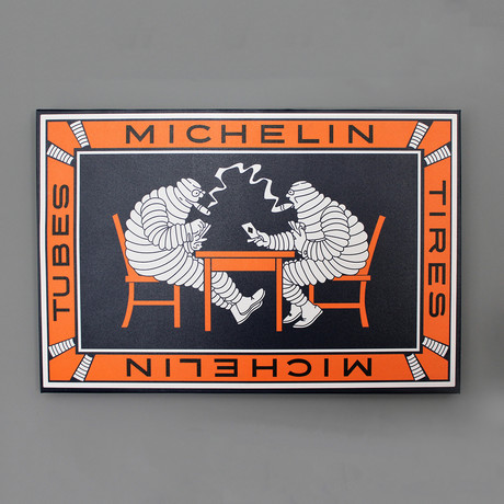 Michelin 1920's Advertisement (18"W x 24"L x 1.625"D)