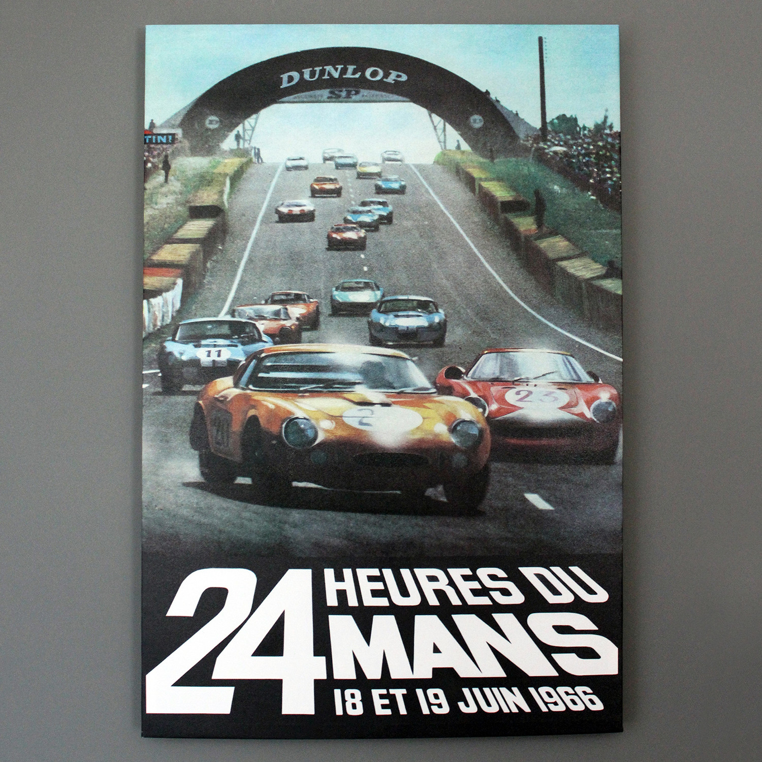 1966 Le Mans 24 Hour Program Cover (18"W x 24"L x 1.625"D