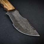 Grizzly Adams Handmade Damascus Steel Tracker Knife