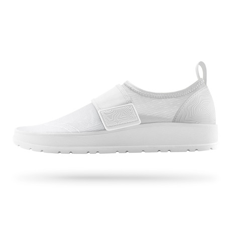 Aqua Lennon Strap Sneakers // Yeti White + Yeti White (US: 7)
