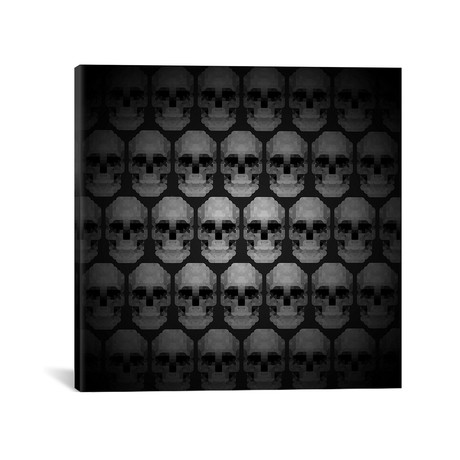 Modern Art // Pixilated Skulls (18"W x 18"H x .75"D)